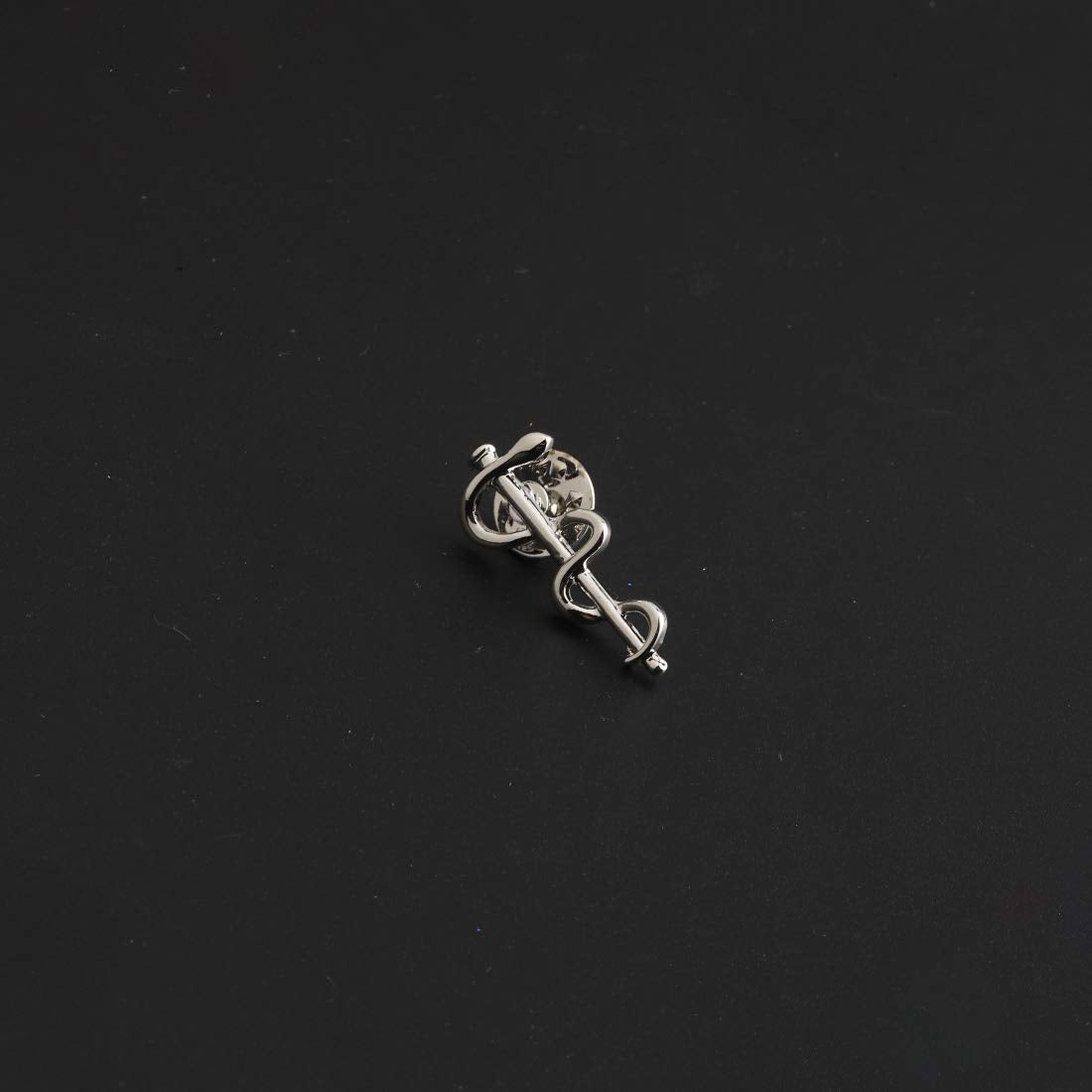 Zuo Bao Medical Jewelry Wand Brooch Label Pin Emblem Pin Medicine Snake Caduceus Nursing Gift for Doctor Nurse Therapeutist (Brooch)