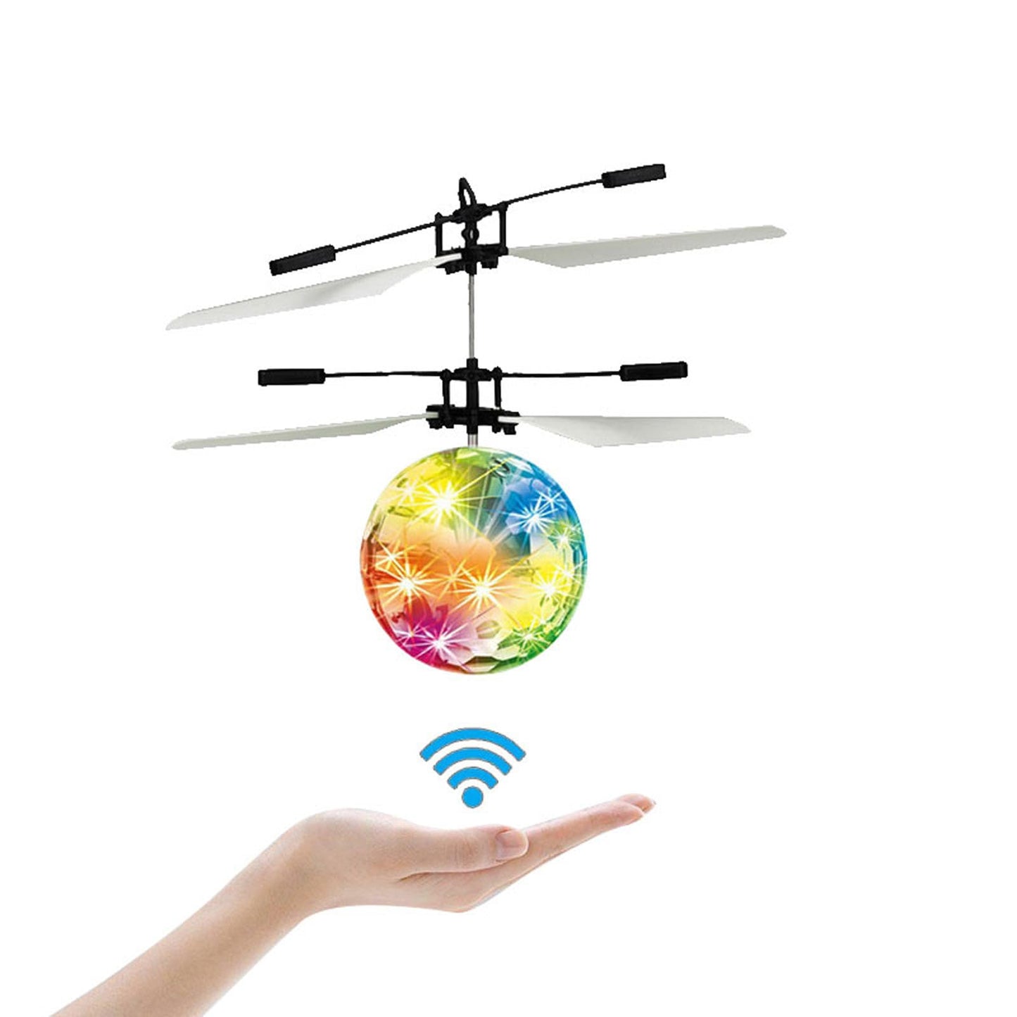 Inductive Flying Crystal Ball, Suspended Flying Ball with Lights, Infrared Sensor Aircraft Toy