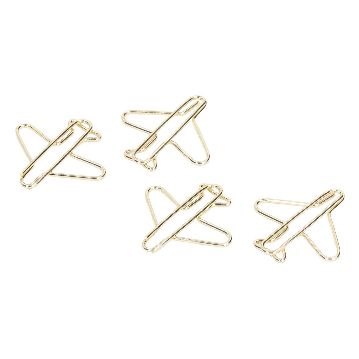 100Pcs Airplane Shape Paper Clips, Mini Cute Metal Paperclips, Funny Decorative Bookmarks Planner Clips with Storage Box Portable Office Supplies for College Teachers Students – Desk Accessories