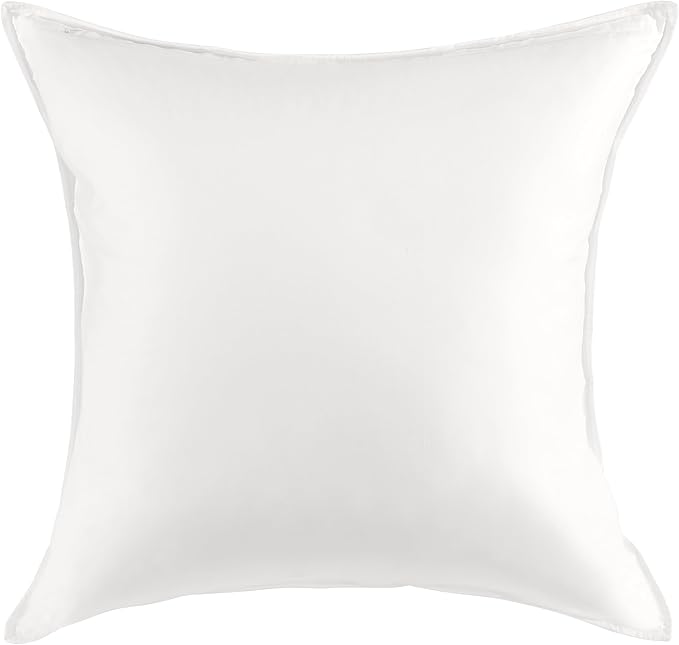 kate spade new york Noel Euro Sham, 26" x 26" Decorative Pillow Cover, 200 Thread Count and 100% Cotton, All Season Bedding, Machine Washable, Marshmallow