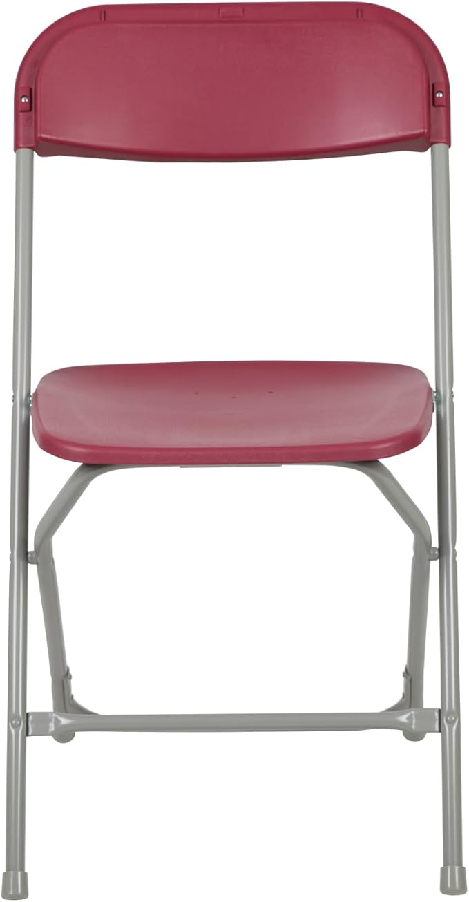 Flash Furniture Hercules Series Plastic Folding Chair - Red - 6 Pack 650LB Weight Capacity Comfortable Event Chair-Lightweight Folding Chair