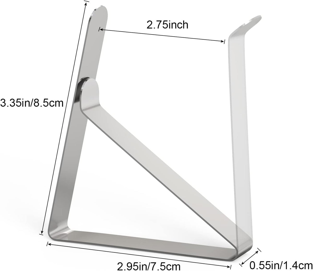 TriPole Tablecloth Clips 16 Pack Large Picnic Table Cover Clips Stainless Steel Tablecloth Clamps for Outdoor Home Kitchen Restaurant Wedding Party, Fit for 1.7”-2.75” Thick Folding Wooden Tables