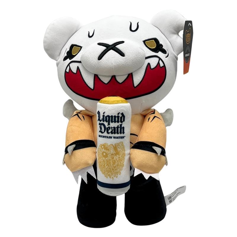 Deddy Bears X Liquid Death Murder Bear | Plush Toy Bear | Horror | 12 Inch Collectible Teddy Bear in Coffin