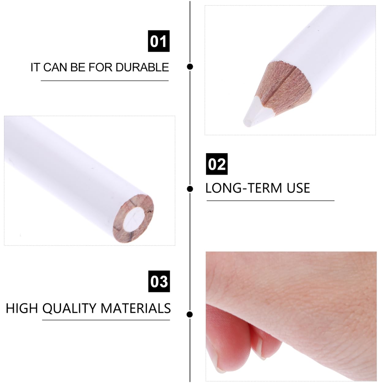 30Pcs White Nail Art Wax Pencil Pen for Rhinestone Manicure for Nail Art Decoration and Diy Projects