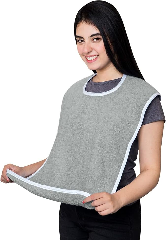 Avalon Towels Adult Bibs for Women 100% Cotton Bib for Adults for Eating - Terry Cloth Adult Bibs for Men Clothing Protectors