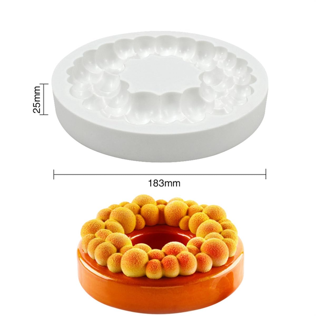 Silicone Cake Mold Cherry Bubble Crown Shape Mold Chocolate Mousse Mould Baking Decorating Tools Bakeware Accessories