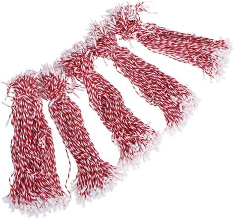 500pcs Christmas Ornament Ribbon Hangers Locking Bauble Hangers for Family Tree Decorative Hanging Strings Buckles for Holiday Decorations