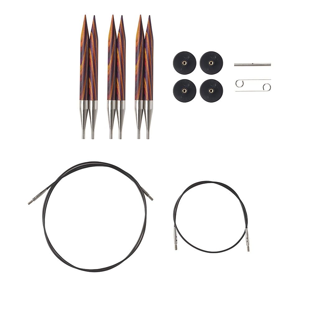 Knit Picks Interchangeable Knitting Needle Variety Pack - Sizes 4-11 and 13, 15, and 17 (Radiant)