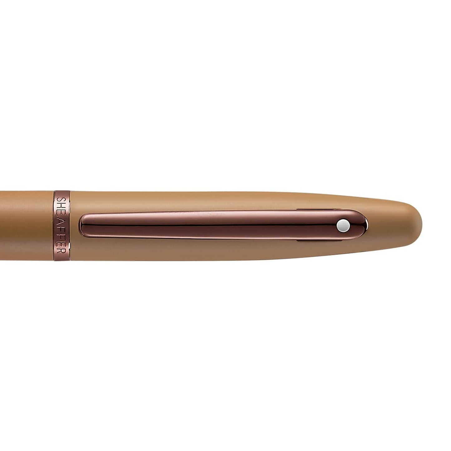 Sheaffer VFM 9428 Coffee Edition Matt Brown Pen with Regal Brown PVD Gold Signature Trims and White Dot of Excellence (Rollerball)