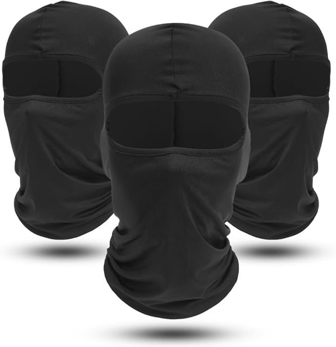 AXBXCX 3 Pack Balaclava Ski Mask - Breathable UV Protection Face Cove for Motorcycle, Football, Cycling, Outdoor Sports