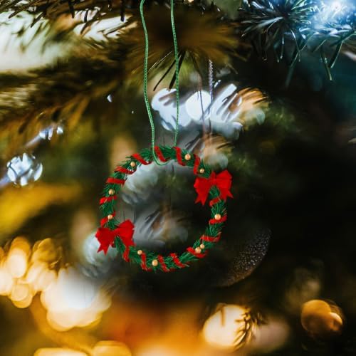 400pcs Christmas Ornament Hanging Ropes for Trees , Polyester Hooks