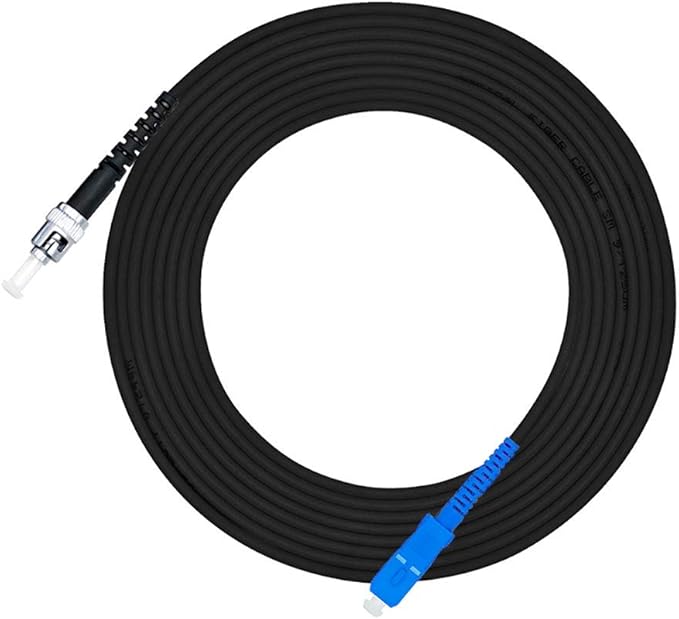 Jeirdus 450M SC to ST Outdoor Armored Simplex SM Fiber Optic Cable Jumper Optical Patch Cord Singlemode 9/125 450Meters SC-ST