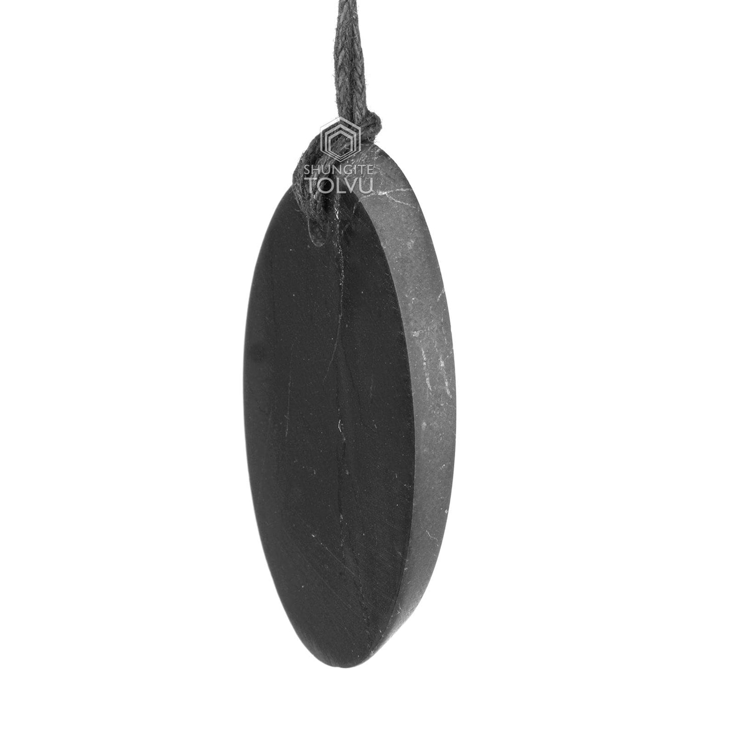 Shungite mineral Pendant "Goodness" - Authentic Russian Shungite black mineral necklace - Handmade - Tolvu