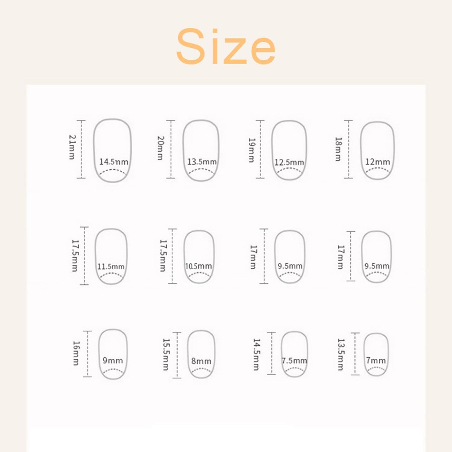 Orange Press on Nails Oval Short Fake Nails Glossy False Nails With Pomelo Designs Full Cover Stick on Nails Reusable Acrylic Artificial Nails Glue on Nails for Women Nail Art Decorations 24Pcs