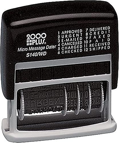 Cosco 2000 Plus Self-Inking Type Size 1 Micro Message Dater (011090)
