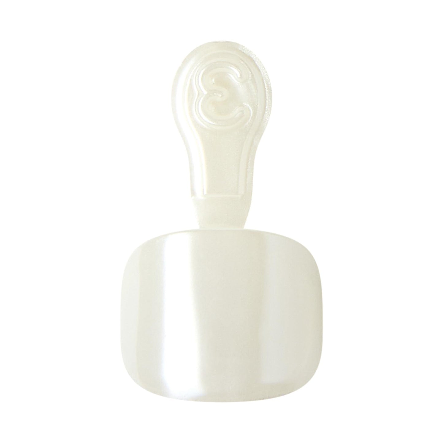 KISS imPRESS Premium No Glue Pedi Press-On Toenails, Sparkling White, Pearl, Squoval Shape, Includes 24 Nails, Prep Pad, 1 Manicure Stick, 1 Mini File