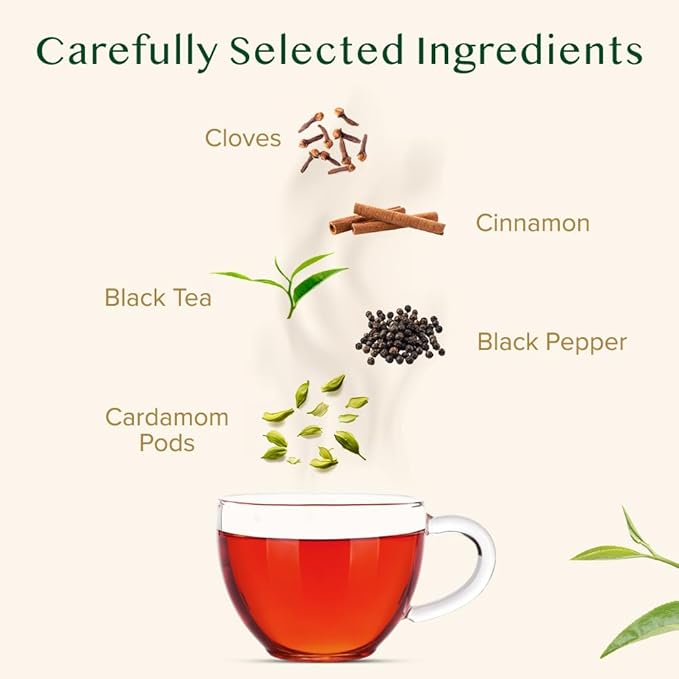 VAHDAM Masala Chai Tea - Loose Leaf 170+ Cups (340g/12oz) Blend of Black Tea with Cinnamon, Cardamom, Cloves & Black Pepper | Vacuum Sealed Pack