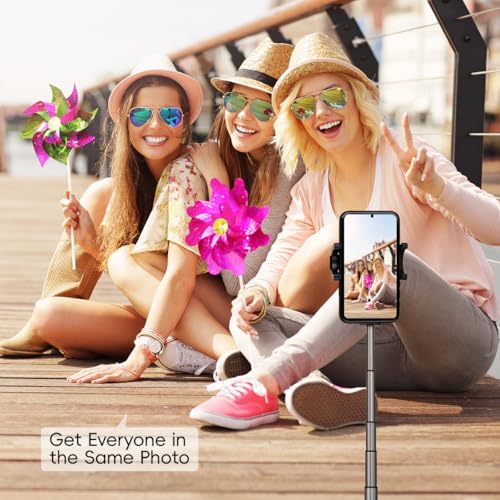 Magnetic Phone Vlog Selfie Monitor Screen, Back Camera Monito with Remote Controller, 1080P Display Wireless Connect, Compatible with iPhone/Android Phones, for Vlog, Live Stream, Travel Selfies