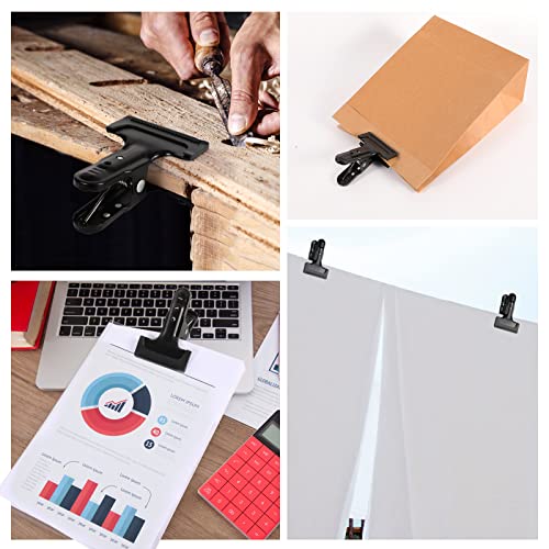 Backdrop Clips 8 Pack Heavy Duty Spring Clamps Muslin Photography Background Clips with Protective Rubber Large Backdrop Clamps for Backdrop Stand, Photo Studio