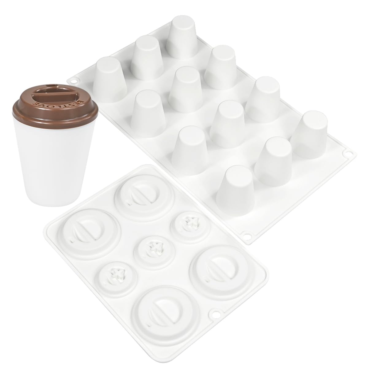 mostsom Cylinder Cup Shape Mousse Cake Mold For Making Chocolate Muffin Ice Shot Glass Mould Kitchen Baking Tool (A_ Small Cup)