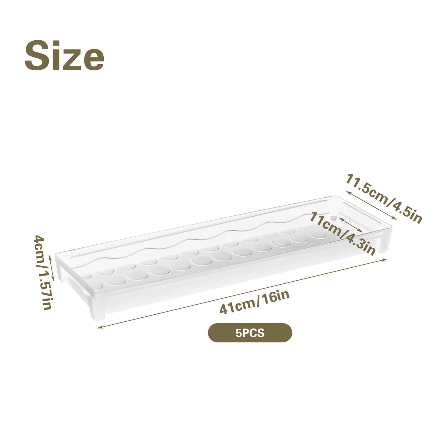 JoyHuaTrade 5 PCS Plastic Plant Tray Saucer, Rectangular Windowsill Plant Drainage Stand for Indoors Outdoor, White Water Drip Tray for Succulent Pot Planter, 16 x 4.5 x 1.6 Inch