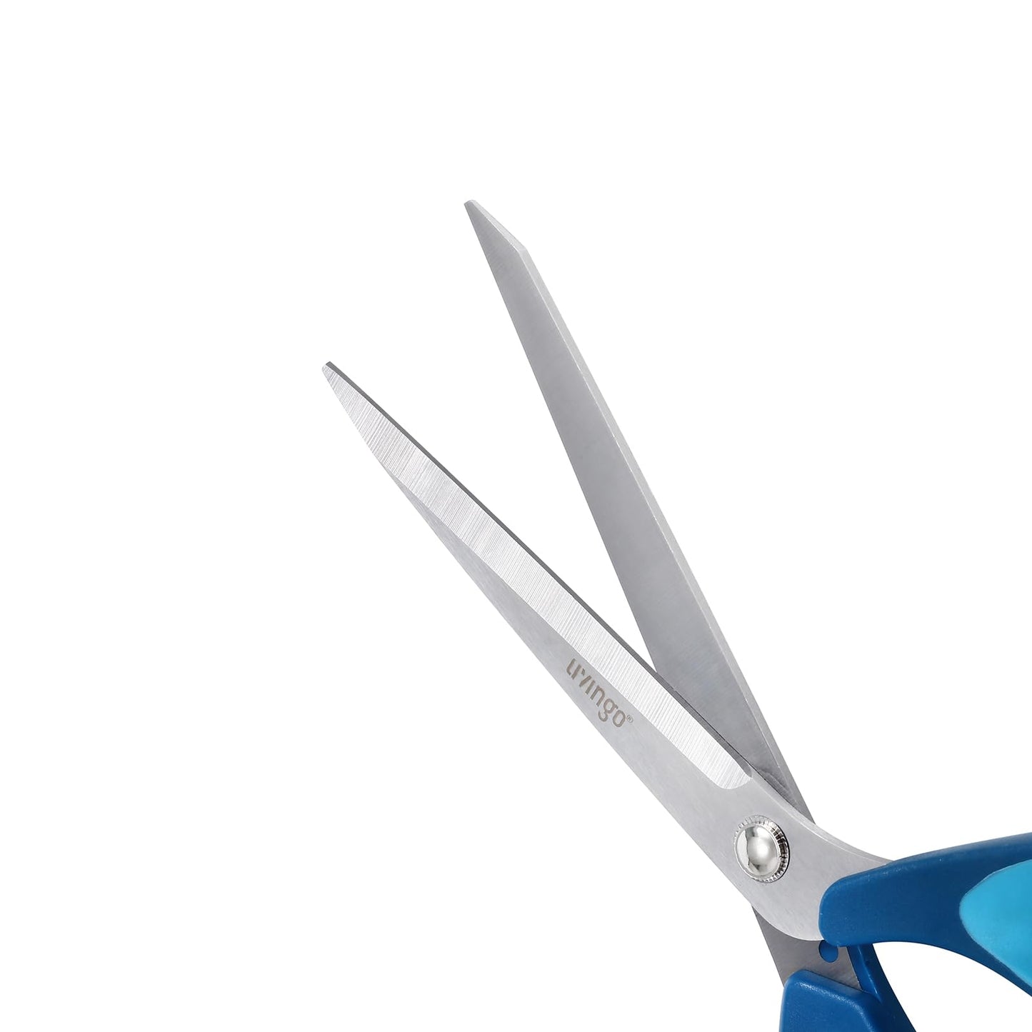 LIVINGO Fabric Sewing Scissors Set All Purpose - Heavy Duty Tailor Shears with Small Embroidery Thread Snips Sewing Kit for Home Crafting Cutting, 9.5" & 5" & 4.5", Blue Comfortable Handles
