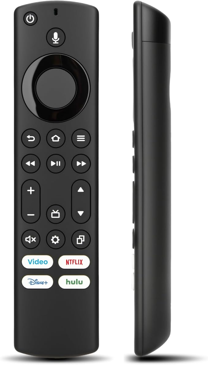 IDGPUW Replacement Remote Control for Fire Smart TV, Compatible with Insignia, Toshiba, Amazon Fire Smart TV