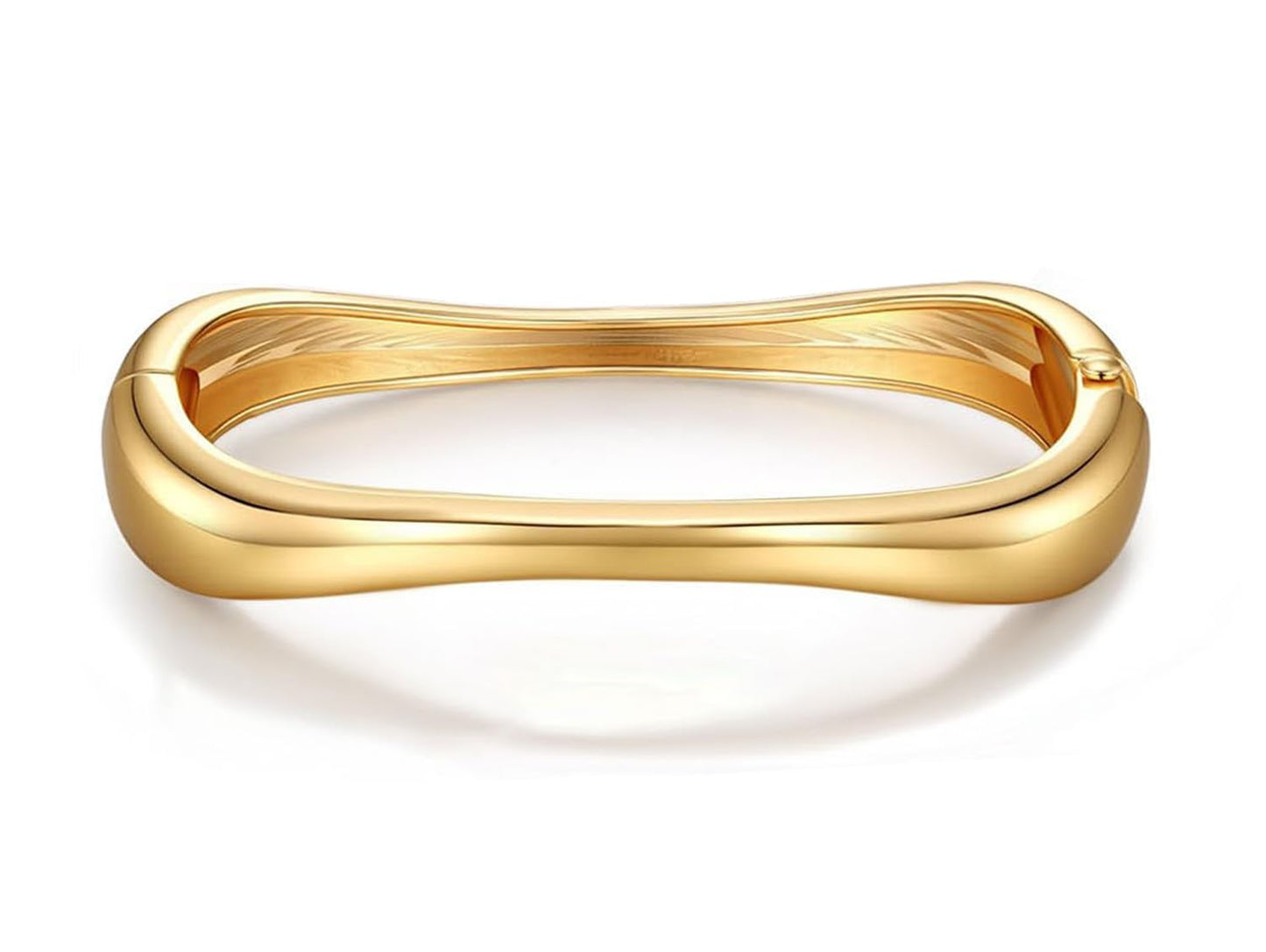 MTINEAPS Gold Bangle Bracelets for Women Teens Trendy Chunky Adjustable Twist Cuff Bracelet Jewelry Gifts (Gold - Style A)