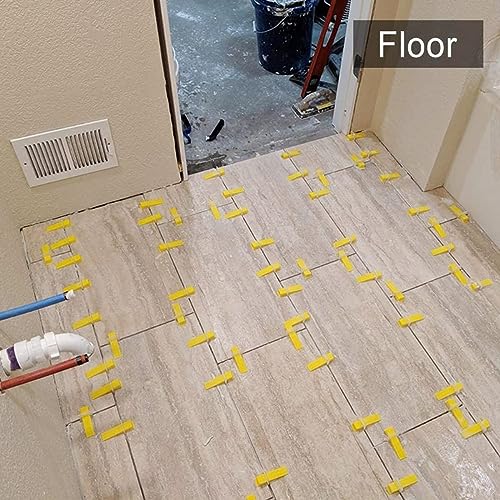 DGSL Tile Leveling System with Plier - 1200-Piece Spacers Clips and 300-Piece Reusable Wedges Tools Set for Stone Installation 1/16 Inch - size: 1/16 Inch * 1200 Spacers