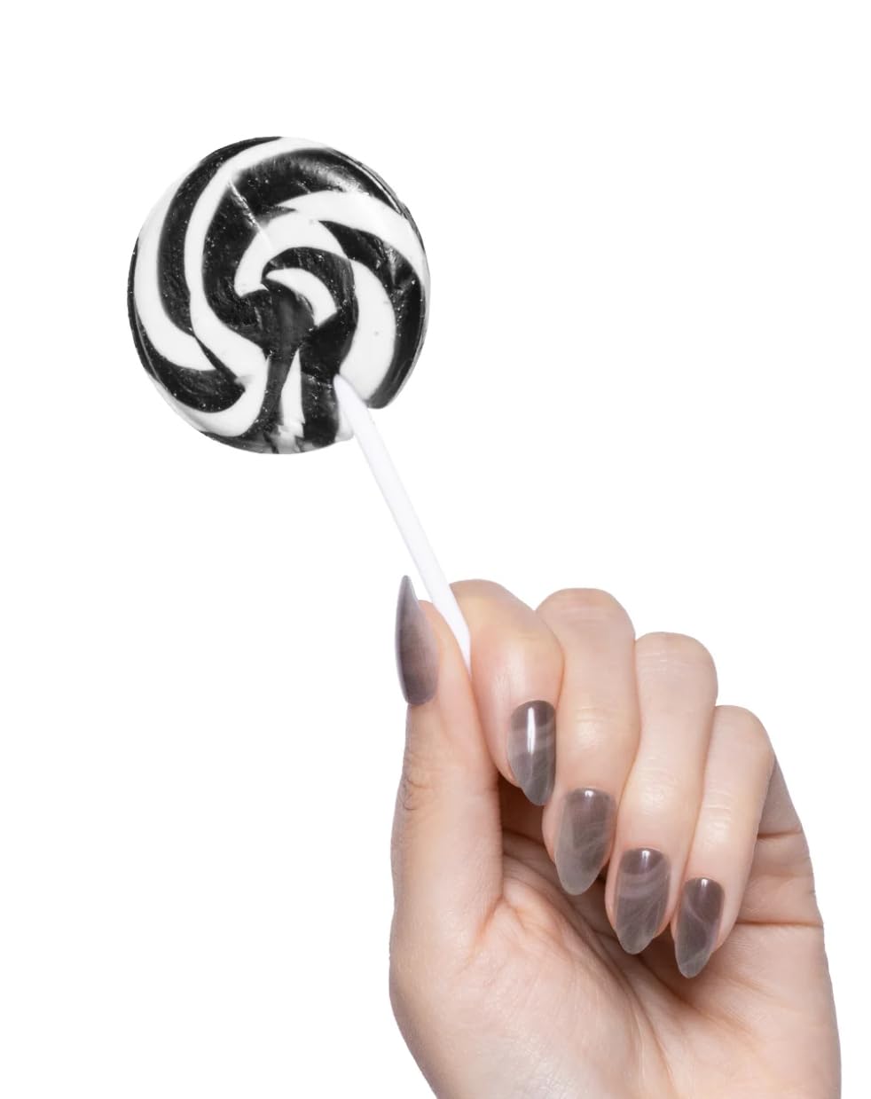 Olive & June Instant Mani Medium Almond Press-On Nails, Smoke Signals, 42 Pieces