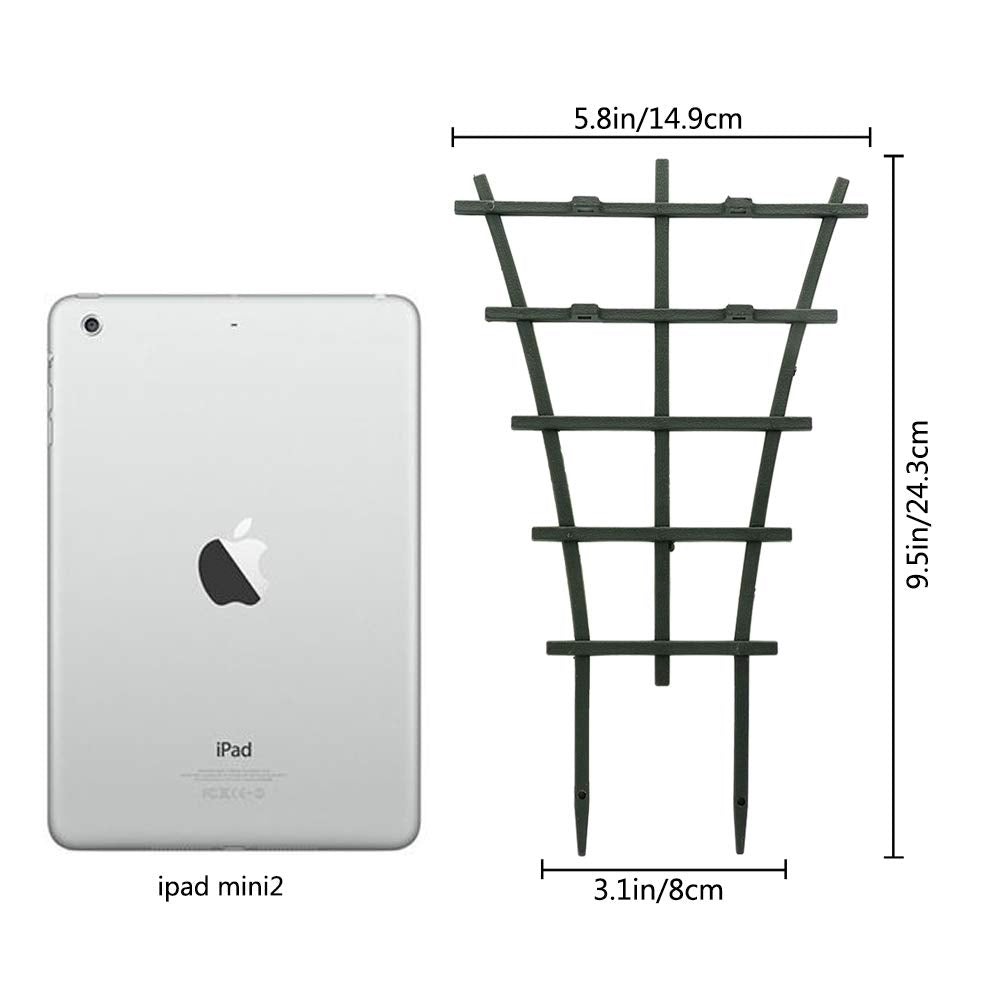 12 Pcs Garden DIY Mini Climbing Trellis Plastic Superimposed Potted Plant Support Garden Trellises for Potted Climbing Plants Vines