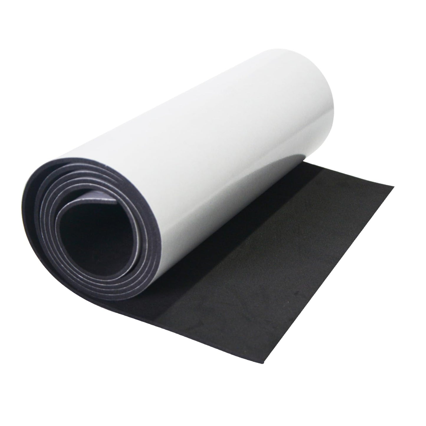 MXCELL Foam Sheets with Adhesive Backing, 11.81 in x 59 in x 1/16 in Black Closed Cell Neoprene Cushion Mat EVA Foam Insulation Padding Soundproof Sheet Rolls for Crafts DIY Projects, Easy to Cut