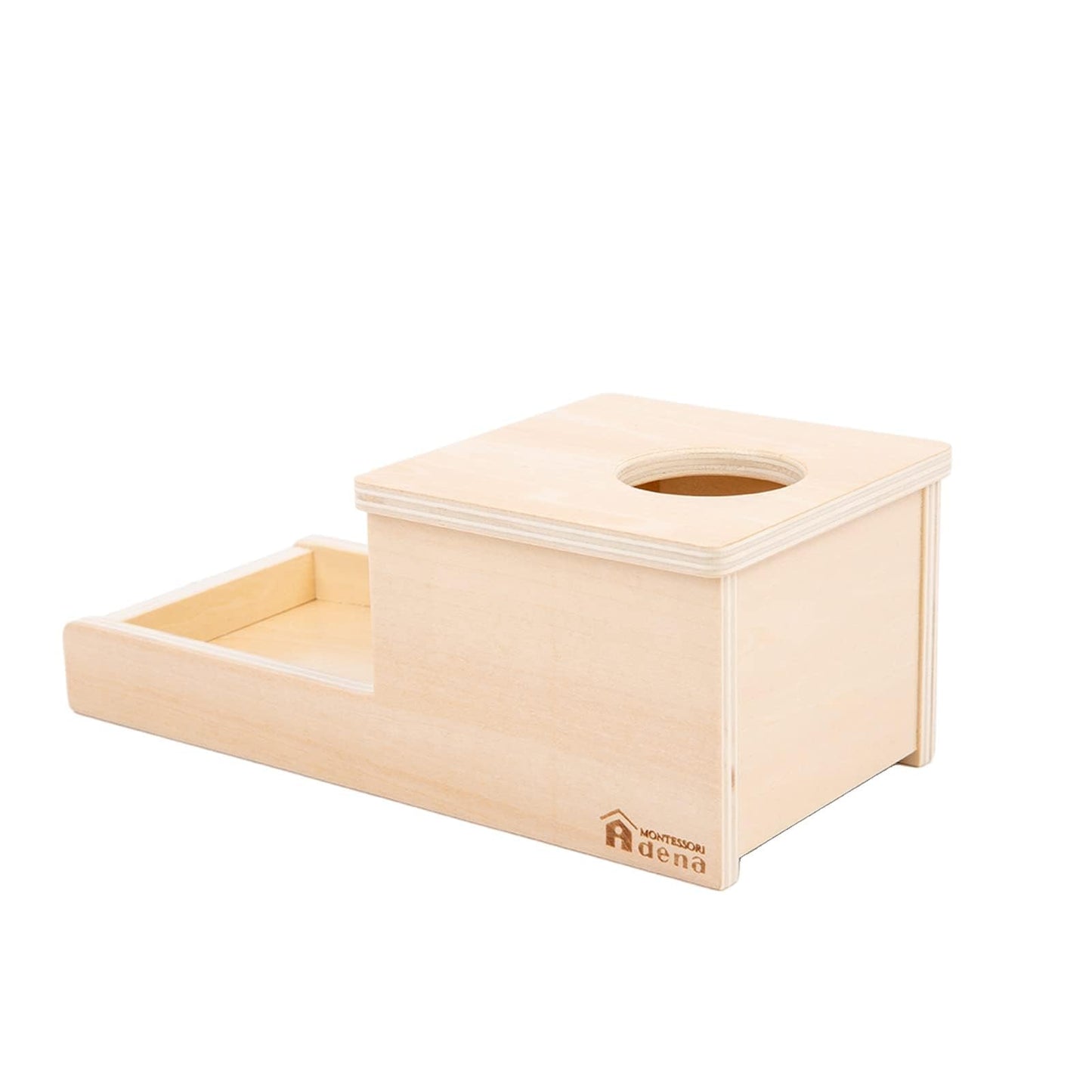 Adena Montessori Object Permanence Box with Tray Three Balls Montessori Toys for 6-12 Months Baby 1 Year Old Infant Toddler Typical