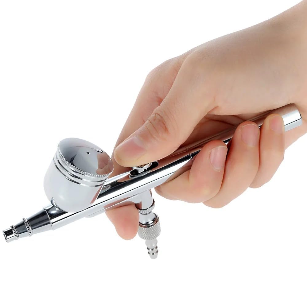 GotHobby 0.3mm Gravity Feed Dual-Action Airbrush Paint Spray Gun Kit Set