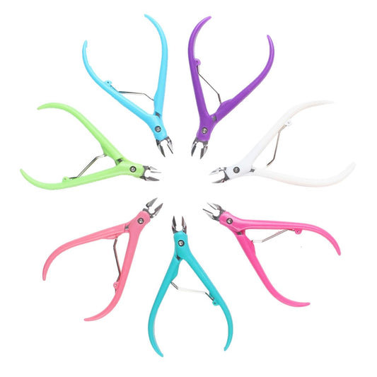 Healeved Cuticle Nippers 4.13 Inch Nail Pliers with Handle for Precise Cuticle Cutter and Dead Skin Remover Manicure Pedicure Tool for Home and Salon Use