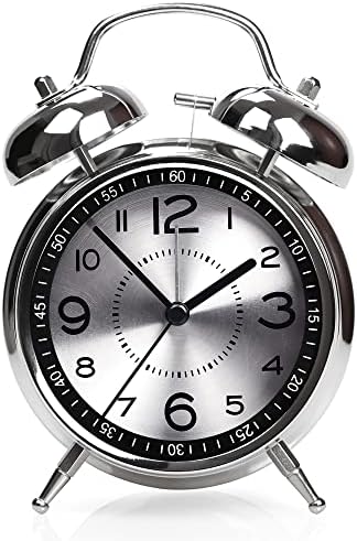 AYRELY?? Super Loud Alarm Clock for Heavy Sleepers Adults, Metal 4.5 Inches