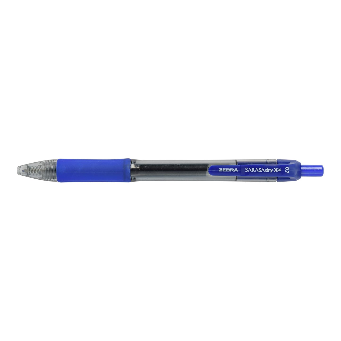 Zebra Pen Sarasa Dry X20 Retractable Gel Pens, 0.7mm Medium Point, Blue Ink with Rapid Fast Dry Ink Technology, Ideal for the Left Handed, Elimates Smudging and Smearing in Seconds, 12-Pack (46820)