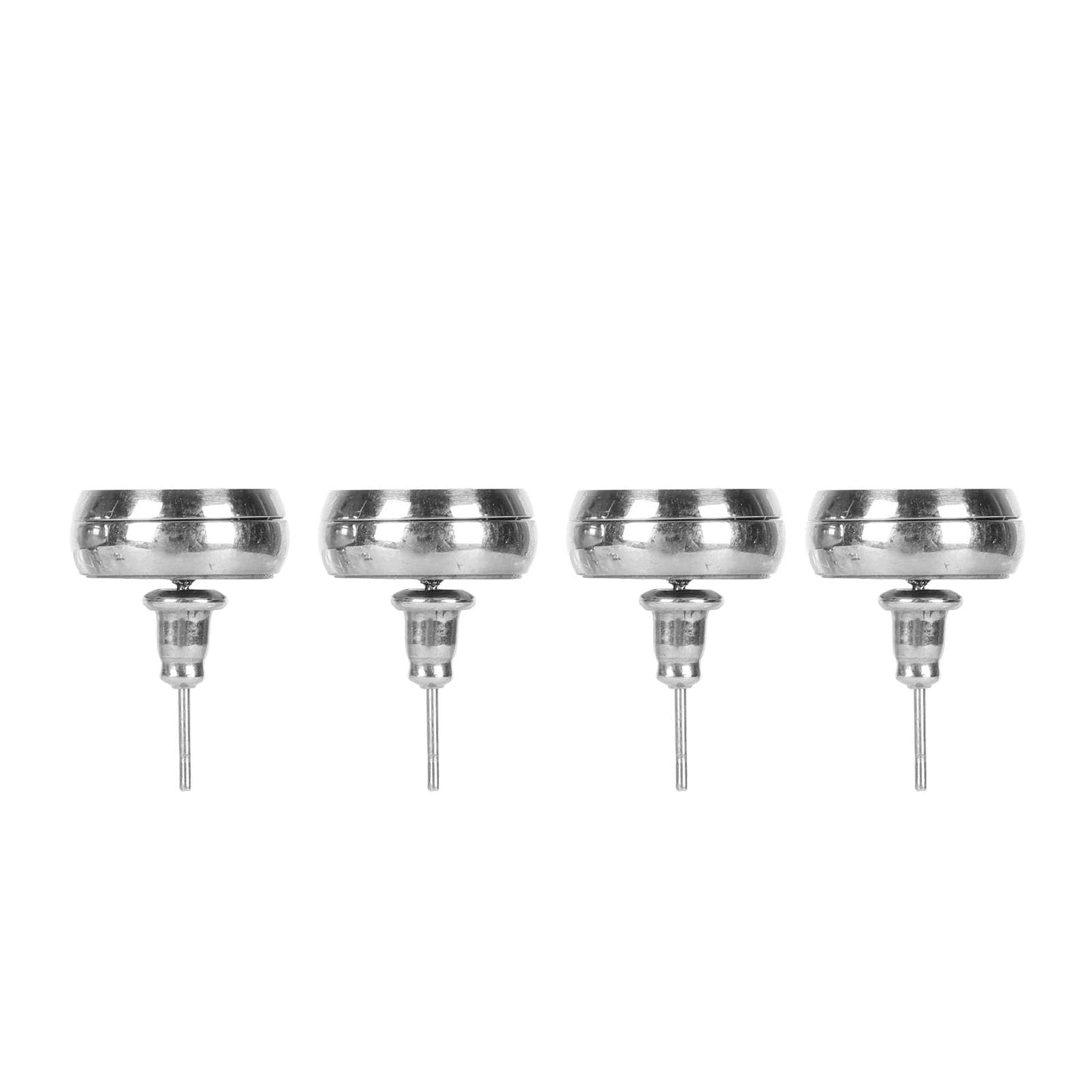 Women Aromatherapy Earrings, 2 Pairs Round Shape Hand Crafted Stainless Steel Essential Oil Diffuser Earrings Essential Oil Stud Earrings for Daily Wear Meditation