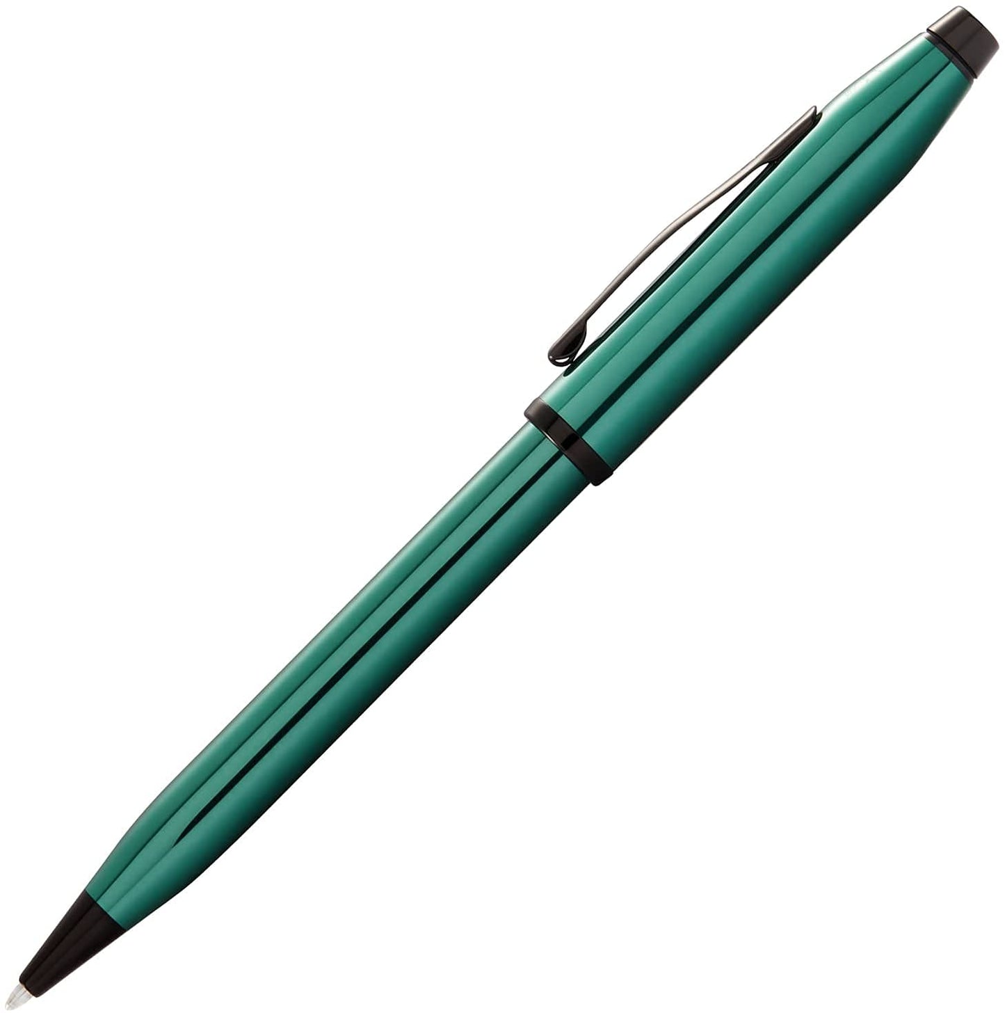 A.T. Cross Cross Century II Highly-polished translucent green lacquer finish Black with PVD appointments Ballpoint Pen