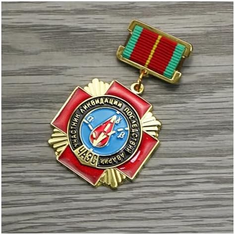 Soviet Medal Ukraine Chernobyl Nuclear Power Plant Explosion Medal Replica Badge(B)