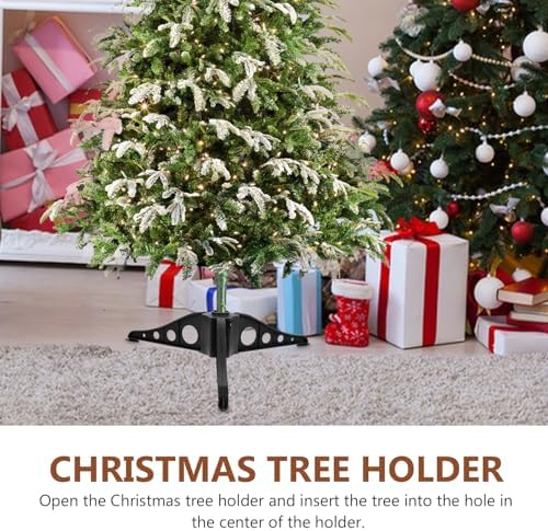 NOLITOY Christmas Tree Stand Base Fake Holder Legs Foot Turner Rotating Replacement for Artificial Holiday Xmas Trees Green 15x5.5cm