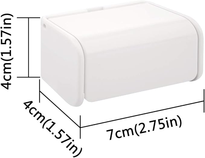 Toothbrush Holder Wall Mounted with Cover, Self Adhesive Toothbrushes Holder Perfect for Dorm Bathrooms and Shower, Holds 2 Toothbrushes