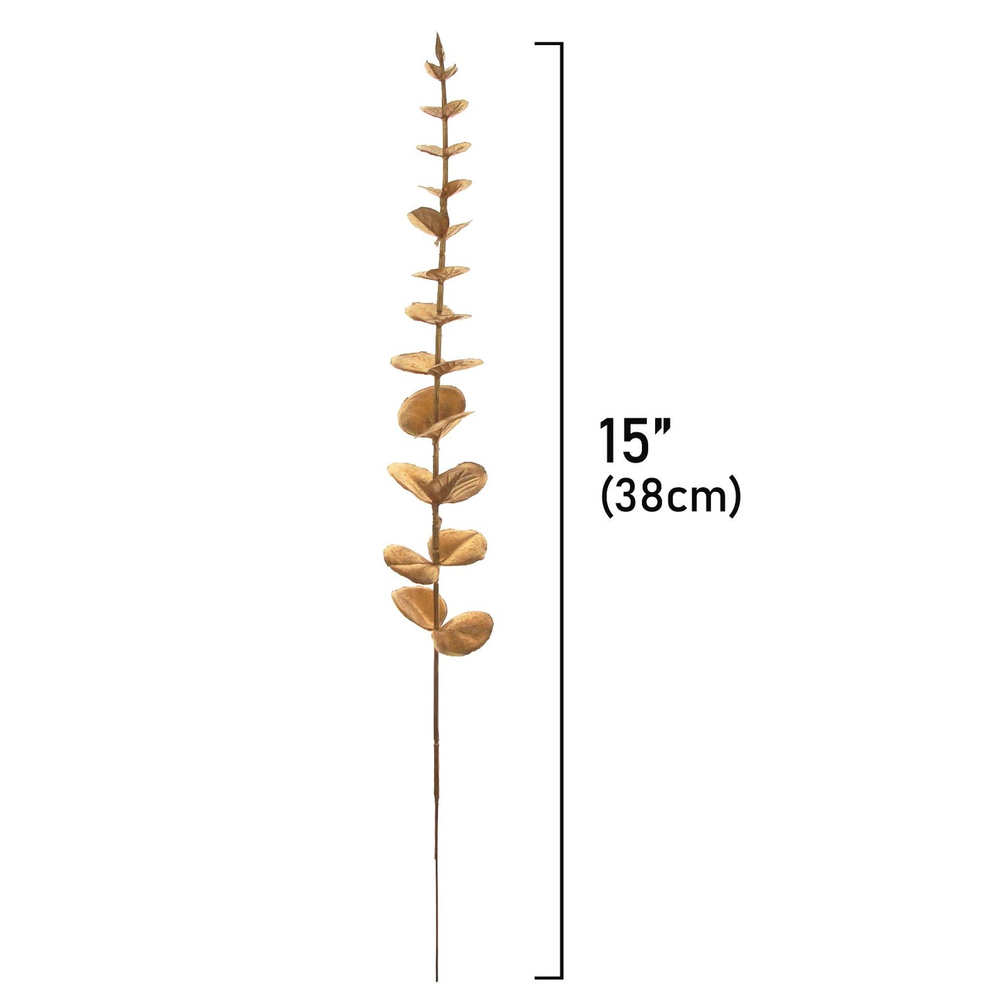 Tinsow 26pcs Artificial Eucalyptus Stems Gold Faux Eucalyptuses Branch Real Touch Leaf Wedding Bouquet Minimalist Fall Home Decor