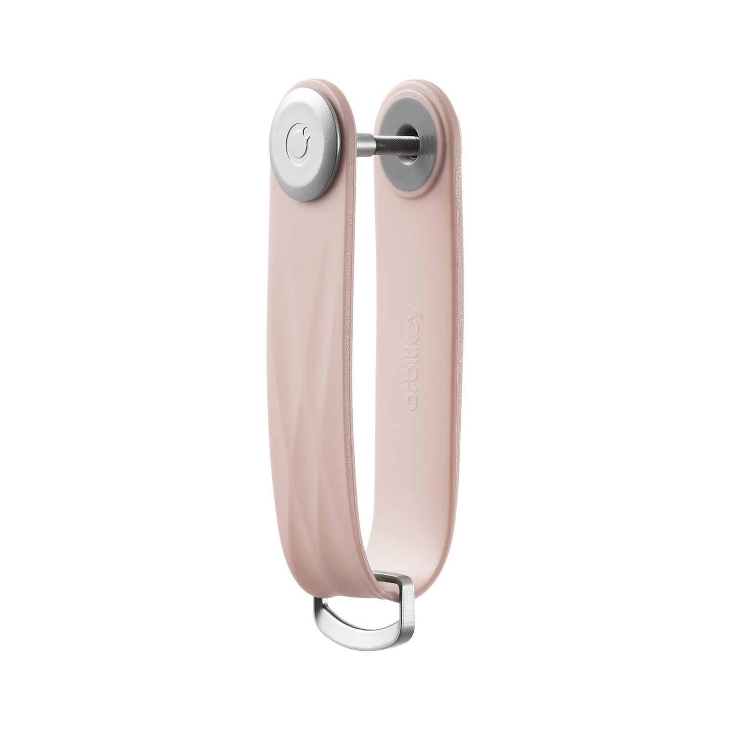 Orbitkey Active Key Organizer Lite – Durable Holder with Elastic Polymer Band, Carabiner Ring & Secure Locking Mechanism – Slim Pocket-Friendly Keychain for Everyday Carry & Travel (Dusty Pink)