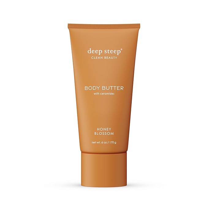 Deep Steep Body Butter with Ceramides for Intense Moisture 6oz (6 Ounces (Pack of 1), Honey Blossom)