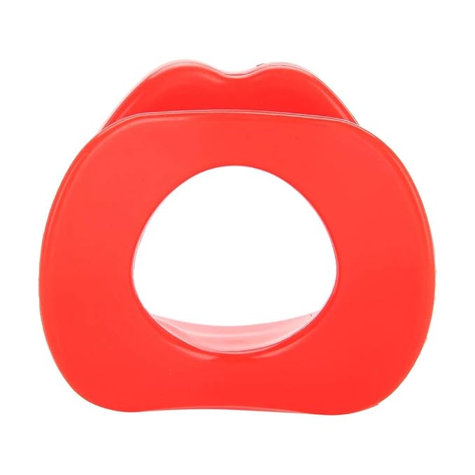 Lip Trainer,ANGGREK 1 Silicone Face Lifting Oral Exerciser Mouth Muscle Tightener Tightening Anti-Wrinkle Tool Red(red)