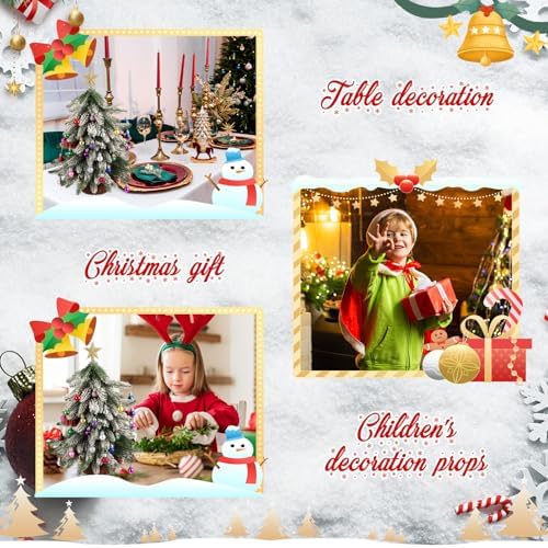 RoundFunny 25 Pcs Mini Christmas Balls Ornaments Set 0.79 Inch Christmas Day Ball Topper Star Tree Hanging Ornaments for Party Decoration(Bright Colors)