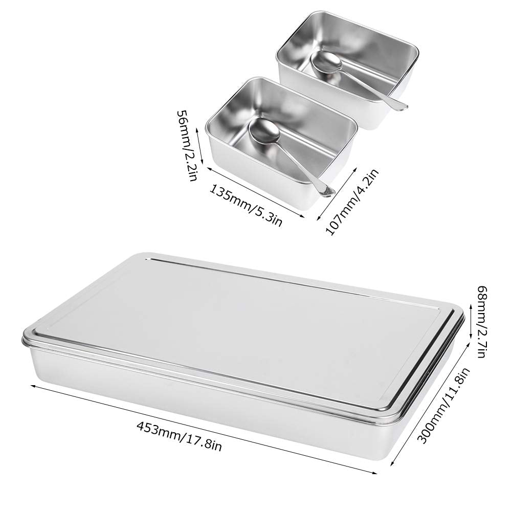 Seasoning Container Set Condiment Jars 8 Grids Stainless Steel Salt Sugar Storage Organizers Box Kitchen Utensils
