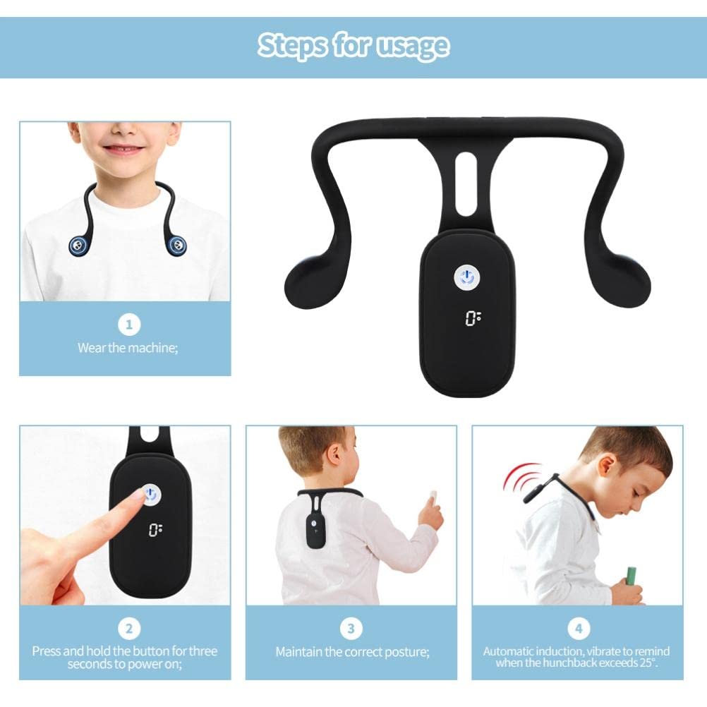 Alomejor Intelligent Posture Corrector Improve Posture Hunchback Monitoring for Adults and Children Work Study Walking