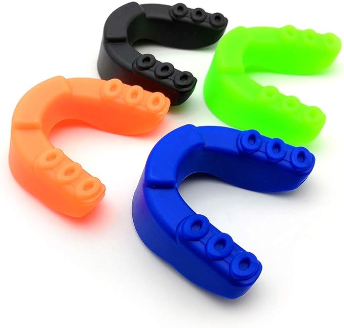 Zooshine Set of 4 Youth Sports Mouth Guard for Kids(Age 7-14),Mouth Guards for Taekwondo Boxing Football Hockey Karate Rugby,Mouth Guard with Case